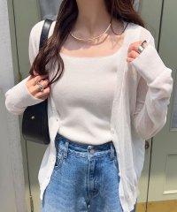 KOBE LETTUCE/コウベレタス KOBE LETTUCE [ M L XL 接触冷感 ] ベーシックシアーニットカーディガン【Vネック】 [N1189]/508290941