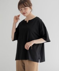 MAC HOUSE/マックハウス Mac－House nAvy エブリーT 汗じみ軽減 キーネックTシャツ/508291004