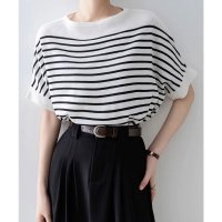 miniministore/ミニミニストア miniministore ボーダー柄サマーニット ドルマンスリーブ/508291072