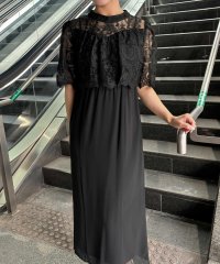 aity/アイティ aity レースバックリボンIラインドレス 結婚式 二次会 成人式 同窓会 パーティードレス オケージョンドレス お呼ばれワンピース/508291101