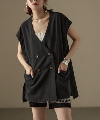 Fashion Letter/ファッションレター Fashion Letter SET UP可能 フレンチスリーブ ビンテージワッシャー サマージャケット/508291105