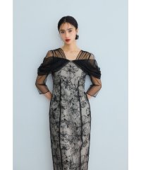 niana/ニアナ niana オフショルダースパンコール刺繍レースドレス 結婚式 成人式 二次会 同窓会 入学式 卒業式 パーティードレス オケージョンドレス お呼ばれワ/508291111