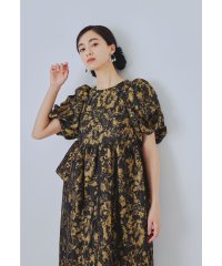 niana/ニアナ niana バブルスリーブジャガードドレス マタニティ 妊婦 結婚式 二次会 成人式 同窓会 パーティードレス オケージョンドレス お呼ばれワンピース/508291112