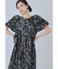 niana/ニアナ niana バブルスリーブジャガードドレス マタニティ 妊婦 結婚式 二次会 成人式 同窓会 パーティードレス オケージョンドレス お呼ばれワンピース/508291112