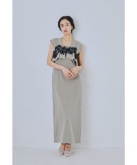 niana/ニアナ niana ピンストライプスリーブレスビスチェドレス 2点セット パーティードレス オケージョンドレス 結婚式 二次会 同窓会 成人式 お呼ばれ/508291114