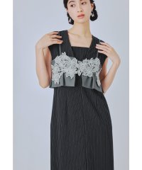 niana/ニアナ niana ピンストライプスリーブレスビスチェドレス 2点セット パーティードレス オケージョンドレス 結婚式 二次会 同窓会 成人式 お呼ばれ/508291114
