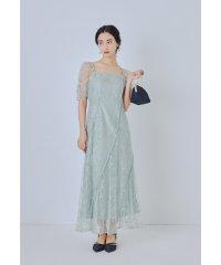 niana/ニアナ niana フラワーウェーブパイピングドレス パーティードレス オケージョンドレス 結婚式 二次会 同窓会 成人式 お呼ばれワンピース/508291117