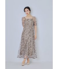 niana/ニアナ niana フラワーウェーブパイピングドレス パーティードレス オケージョンドレス 結婚式 二次会 同窓会 成人式 お呼ばれワンピース/508291117