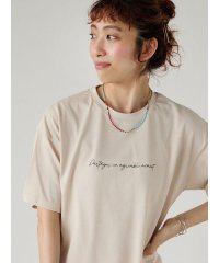 Lugnoncure/【接触冷感】筆記体ロゴTシャツ/508291120