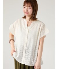 Lugnoncure/シフリー刺繍前開きブラウス/508291126