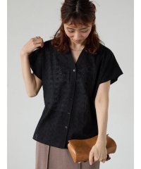 Lugnoncure/シフリー刺繍前開きブラウス/508291126