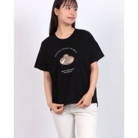 BRODIAEA/ブローディア BRODIAEA 麦わら帽子デザイン半袖Tシャツ/508291200