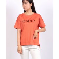 BRODIAEA/ブローディア BRODIAEA BONJOURロゴプリント半袖Tシャツ【日本製】/508291201