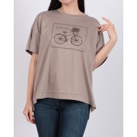 BRODIAEA/ブローディア BRODIAEA 自転車刺繍半袖Tシャツ【日本製】/508291203