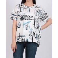 BRODIAEA/ブローディア BRODIAEA 総柄半袖Tシャツ【日本製】/508291207