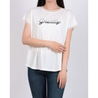 EGLANTINE/エグランティーヌ EGLANTINE ビーズロゴ フレンチスリーブカットソー/508291210