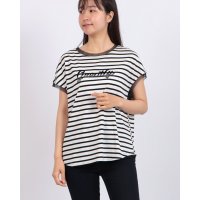 EGLANTINE/エグランティーヌ EGLANTINE ビーズロゴ フレンチスリーブカットソー/508291210