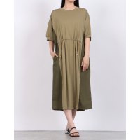 EGLANTINE/エグランティーヌ EGLANTINE 素材切り替え半袖ワンピース/508291211