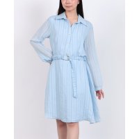 RINASCIMENTO/リナシメント RINASCIMENTO シャドウストライプスキッパーシャツワンピース/508291240