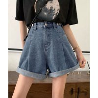 miniministore/ミニミニストア miniministore ウエスト調節可能デニムショートパンツ美脚/508291357