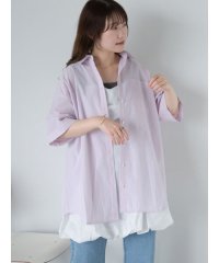ehka sopo/ストライプオーバーサイズシャツ/508291377