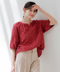 any SiS S/【洗える】カットワークエンブロイダリー ブラウス/508291434