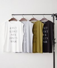 NICE CLAUP/OLIVE des OLIVE OUTLET/【RMAF】フレンチプリントTシャツ/508291452