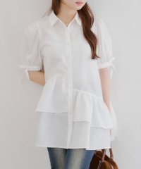 NICE CLAUP/OLIVE des OLIVE OUTLET/【RMAF】アシメフリルシャツワンピース/508291453