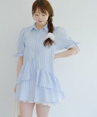 NICE CLAUP/OLIVE des OLIVE OUTLET/【RMAF】アシメフリルシャツワンピース/508291453