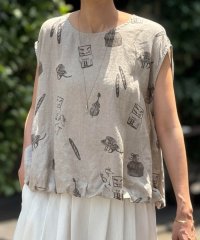 BEARDSLEY/アトリエリネンバルーンブラウス/508291455