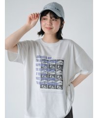 ehka sopo/フォトプリントオーバーシルエットTシャツ/508291481