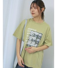 ehka sopo/フォトプリントオーバーシルエットTシャツ/508291481