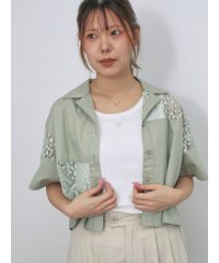 ehka sopo/レースパッチワークシャツ/508291482