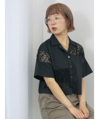 ehka sopo/レースパッチワークシャツ/508291482