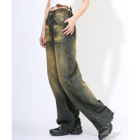 LUXSTYLE/ラグスタイル LUXSTYLE ヴィンテージライクデニムパンツ/ボトムス デニム パンツ ジーパン Gパン アジャスター ベルト サイズ ウエスト/508291533