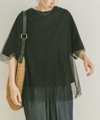 ITEMS URBAN RESEARCH/チュールレイヤードハンソデTシャツ/508291601