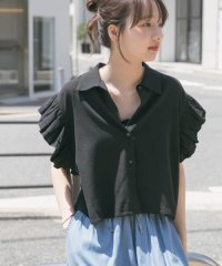 ITEMS URBAN RESEARCH/フリルリネンショートブラウス/508291606