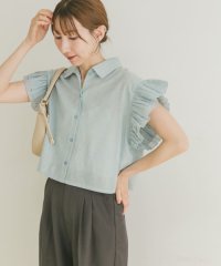 ITEMS URBAN RESEARCH/フリルリネンショートブラウス/508291606