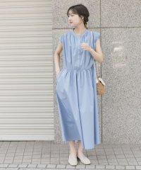ITEMS URBAN RESEARCH/ノースリーブタックギャザーワンピース/508291617
