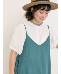 Samansa Mos2/【クールコットン】柄アソートクレリック袖タックブラウス/508291665
