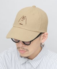 Besiquenti/ベーシックエンチ Basiquenti 手書き風 動物刺繍 へリンボーン ハイキャップ（いぬ・ねこ・くま）/508291746