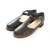 pointer/ポインター pointer [ポインター]本革 Tストラップパンプス レディース 靴 白 黒 サンダル 3E 幅広 PO5779/508291782