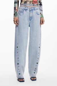 Desigual/デシグアル Desigual ボタン付きデニムパンツ/508291996