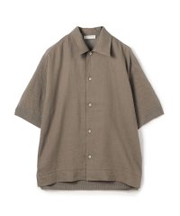 TOMORROWLAND MENS/リネンニットコンビ ハーフスリーブシャツ/508292112