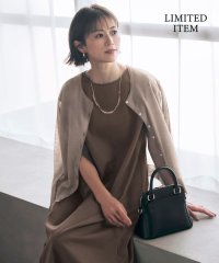JIYU-KU(LARGE SIZE)/【WEB限定・洗える】シアーカーデ×ジャージードレス セット/508292251