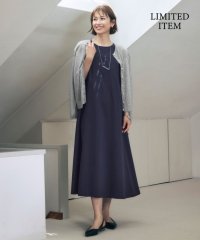 JIYU-KU(LARGE SIZE)/【WEB限定・洗える】シアーカーデ×ジャージードレス セット/508292251