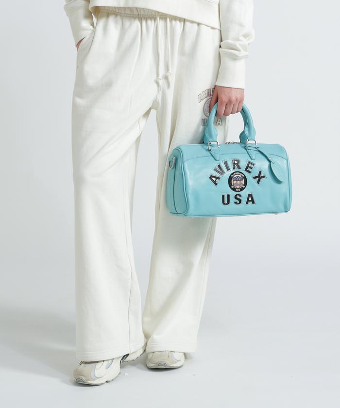AVIREX バーシティ ミニ ダッフル バッグ 直営店別注》VARSITY LEATHER MINI DUFFLE BAG / バーシティ