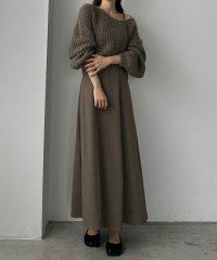 Louere/ルエレ Louere Louere ショートニットトップス＋フレアキャミワンピース/506887303