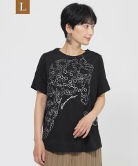 エヴェックス バイ クリツィア　Lサイズ/【L】【SANYO Style EDITION掲載】【接触冷感】【ウォッシャブル】パンサーエンブロイダリープルオーバーカットソー/508166794
