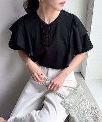 fredy emue/ラッフルショルダー半袖Tシャツ/508263221